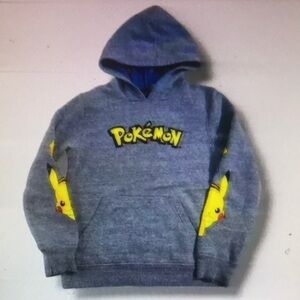 Gray Pokémon Hoodie with Pikachu Design